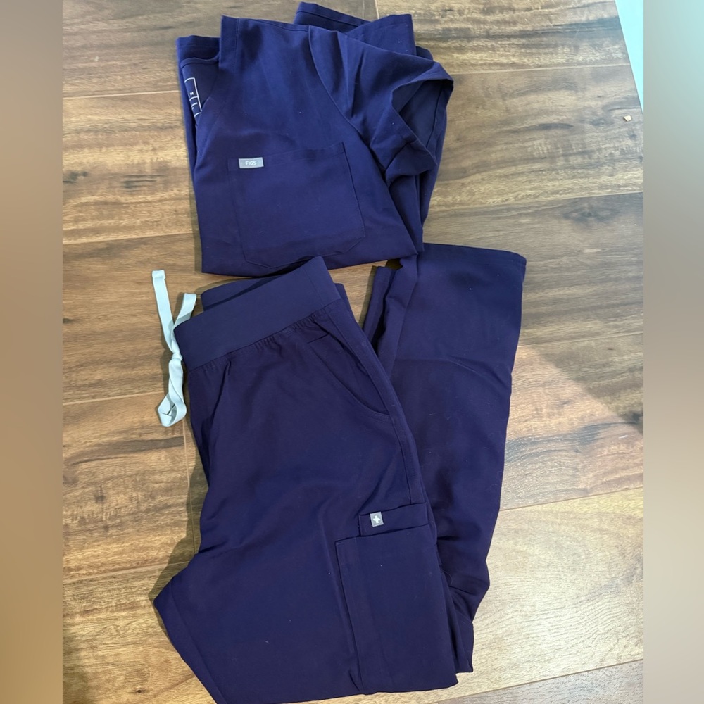 Figs Scrubs Set Purple Jam